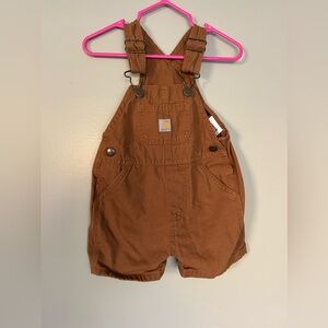 Carhartt baby boy 9m short overalls